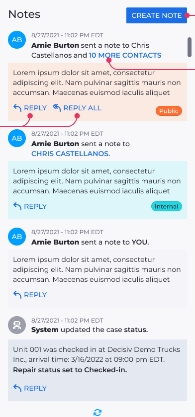 Enhanced Notes UI – ASIST
